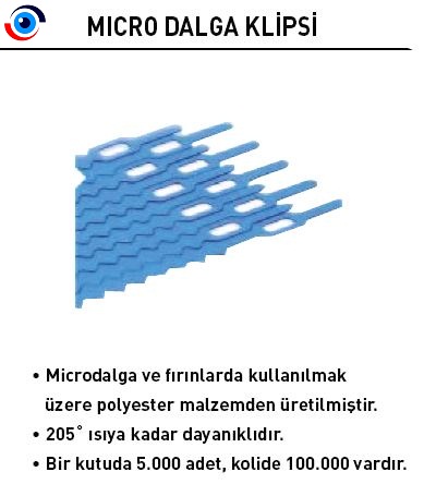  Mirodalga Fırın Poşet Ağzı Kapama Bağlama Klipsi 