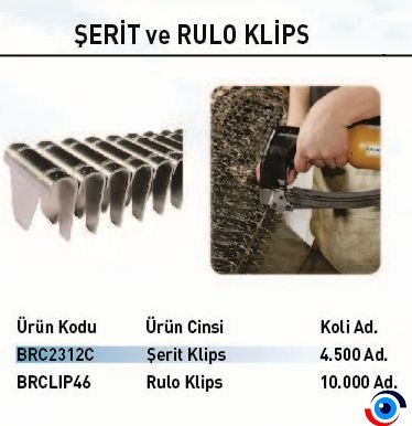  Şerit ve Rulo Klips