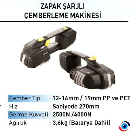 Şarjlı Çember Makinası (Zapak)
